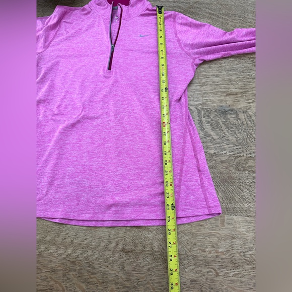 Nike Element DRI-FIT 1/4 Zip Heathered Pink Running Workout Hiking Top medium - Picture 14 of 16